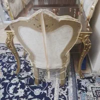 میز ناهارخوری ورق طلا