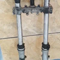 کمک جلو موتور تریل با رینگ لاستیک چرخ عقب