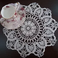 انواع رومیزی بافتنی ، زیر لیوانی، لیف|پرده، رانر، رومیزی|میبد, |دیوار