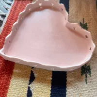 ظرف قلبی صورتی|ظروف سرو و پذیرایی|بابلسر, |دیوار