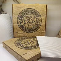 جعبه و باکس پیتزا، سینگل و کاغذ زیر پیتزا