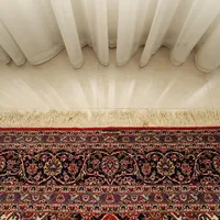 فرش دستباف 9 متری کاشان لاکی قطبی