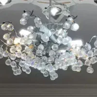 لوستر ۱۲ شاخه با لامپ