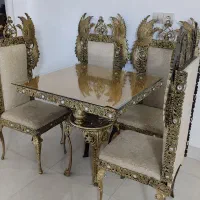 میز نهار خوری برنز ۴ نفره|میز و صندلی غذاخوری|زاهدان, |دیوار