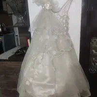 پیراهن مجلسی نباتی دخترانه