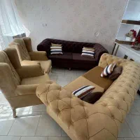 مبل چستر ۸ نفره با پارچه جاسمین خارجی