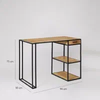 میز کار چوب فلز