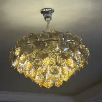 لوستر الماس کروم 65|لوستر و چراغ آویز|یزد, |دیوار