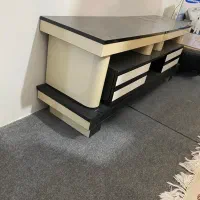 فروش تخت خواب ۲ نفره با پاتختی و میز تلوزیون|تخت و سرویس خواب|خوی, |دیوار