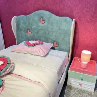 سرویس خواب یکنفره دخترانه طرح ابنبات سنا چوب|تخت و سرویس خواب|کرمانشاه, |دیوار