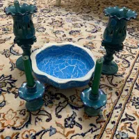ظروف اشپزخانه و گل مصنوعی و جای حبوبات ۶ عدد