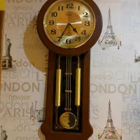 ساعت دیواری پاندولی چوبی لوکس موتور سیکو
