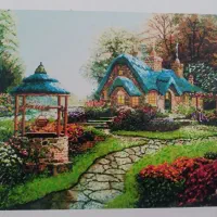 تابلو فرش شماره ای منظره