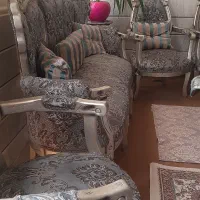 مبلمان  استیل ۹نفره +میز غذا خوری ۶نفره|مبلمان خانگی و میز عسلی|قرچک, زیبا شهر|دیوار