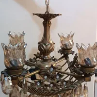 لوستر چهار شاخه|لوستر و چراغ آویز|قم, بنیاد|دیوار