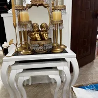 اینه و جا شمعی برای سفره هفت سین