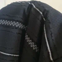 پارچه مشکی ژاکارد نخ