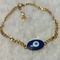 دستبند چشم نظر نوزادی استیل