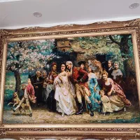 تابلو فرش ابریشم دست بافت