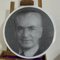 تابلو میخ و‌نخ چهره|صنایع دستی و سایر لوازم تزئینی|مشهد, بهشت|دیوار