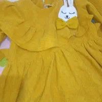 پیراهن کبریتی خردلی