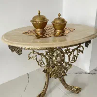 سه عدد میز تمام برنجی لوکس کاملا نو|مبلمان خانگی و میز عسلی|ساری, |دیوار