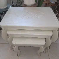 میز وسط مبل و سه عسلی سفید