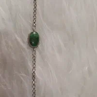 دستبند نقره دستسازسنگ فیروزه نیشابور اصل رگه طلایی|جواهرات|ری, فیروزآباد|دیوار
