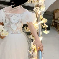 لباس عروس بچه گانه مزون دوز