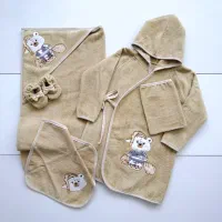 اقساطی/سرویس حوله دورپیچ و تن پوش +سیسمونی کامل