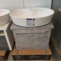 روشویی کابینتی دیواری پی وی سی با سنگ گاتریا