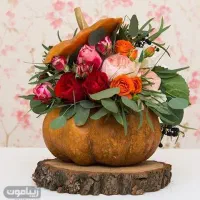 میوه آرایی با گل رمانی درشب یلدا