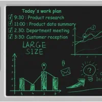 وایت برد دیجیتال ۹.۵ اینچی با ساعت و پایه