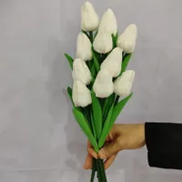 گل لاله فومی برگ دار (پک ۶ تایی)|گل مصنوعی|نجف‌آباد, نجف‌آباد|دیوار
