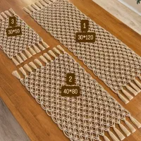 انواع رانر و جا کنترلی مکرومه بافی|پرده، رانر، رومیزی|شیراز, پودنک|دیوار