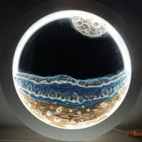 تابلو ماه دکوراتیو|تابلو، نقاشی، عکس|قم, باغ کرباسی|دیوار