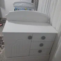 سرویس خواب وکمدلباس بچه تخت 4کاره روتختی وکیسه خاب|تخت و سرویس خواب|مشهد, رده|دیوار