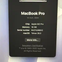 Macbook pro m2pr gig titanuim|رایانه همراه|تهران, شهرک هما|دیوار