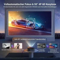ویدیو پروژکتور 4K HDR برندLonnovix فوکوس خودکار|تلویزیون و پروژکتور|پیرانشهر, |دیوار