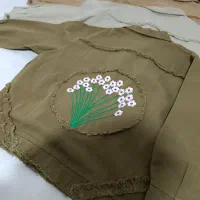 کت کتان پشت گلدوزی|لباس|مبارکه, |دیوار