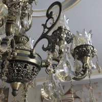 لوستر برنجی|لوستر و چراغ آویز|احمدآبادمستوفی, |دیوار