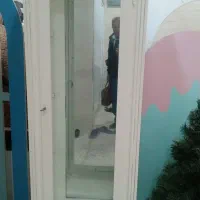 بوفه چوبی شیشه ای در ابعاد ۶۰ در ۱۹۰