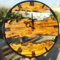 ساعت/آینه/روستیک/چوب/