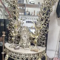 آینه شمعدان برنجی