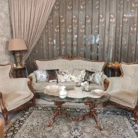 مبلمان استیل ۹ نفره به همراه میزغذاخوری ۸ نفره