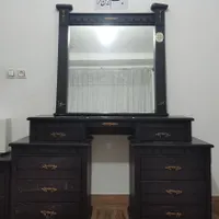 تخت خواب دو نفره ، پاتختی ، میز آرایش آینه|تخت و سرویس خواب|هشتگرد, |دیوار