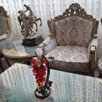 مبلمان سلطنتی اصل تمام چوب ۹نفره