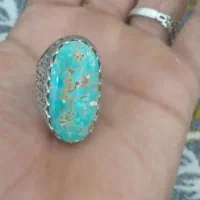 انگشتر فیروزه نیشابوری  وعقیق خراسانی|جواهرات|شادگان, |دیوار