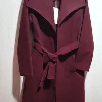 پالتو فوتر زرشکی شیک - رنگ ترند امسال