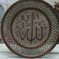 سینی مسی قدیمی دیوارکوب|کلکسیون اشیاء عتیقه|قم, کیوانفر|دیوار